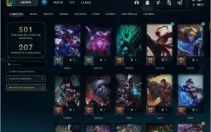 Conta LOL, 197 Skins, WW cinzento, Rammus Rei! Plat 3 TFT