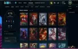 Conta League of Legends 478 Skins