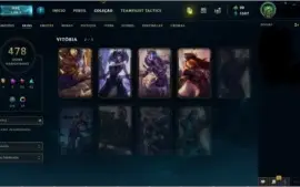 Conta League of Legends 478 Skins
