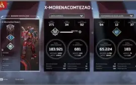 CONTA APEX LEGENDS MAIN PATHFINDER COM HERANÇA 3K DAMAGE.