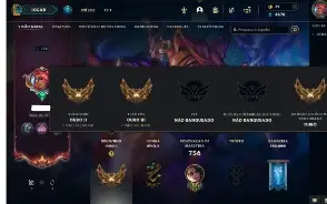 Ouro 2 com TODOS os champs e 247 Skins ( Nivel 738 )