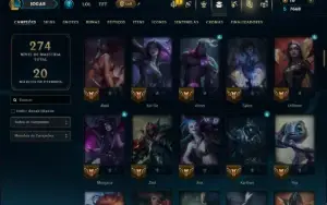 Prata 2 com 115 Champs e 18 Skins