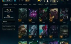 Prata 2 com 115 Champs e 18 Skins