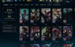 Prata 2 com 115 Champs e 18 Skins