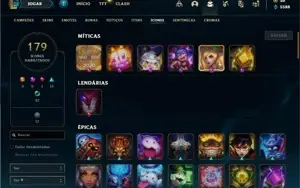 Conta Platina 1 com 120 Champs e 99 Skins + 1 Prestigio