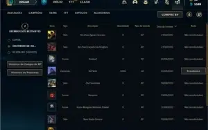 Conta Platina 1 com 120 Champs e 99 Skins + 1 Prestigio