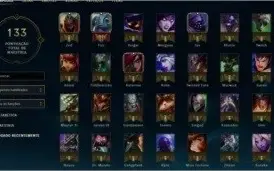 CONTA PRATA 1  LVL 60, 10 SKIN E 37 CHAMPS C/ E-MAIL