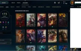 CONTA LOL DE 2012 TODOS OS CAMPEOES 173 SKINS
