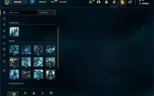 Conta ouro 4 com 21 Champs e 2 Skins + 13 Fragmentos