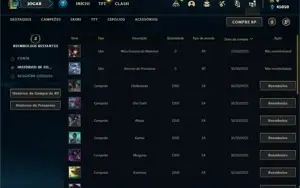 Conta ouro 4 com 21 Champs e 2 Skins + 13 Fragmentos