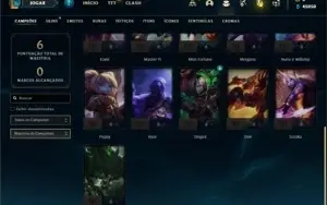 Conta ouro 4 com 21 Champs e 2 Skins + 13 Fragmentos