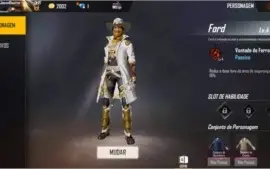 Conta Free Fire Conjunto Angelical , samurai , cowboy