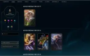Conta LeagueOfLegends Smurf 6Skins