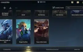 ESMERALDA IV + 32 SKINS  + 530 (RP) WILD CORES + 47 CAMPEÕES