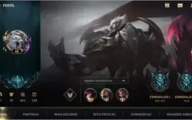 ESMERALDA IV + 32 SKINS  + 530 (RP) WILD CORES + 47 CAMPEÕES
