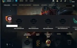 Conta Unranked com 69 Champs e 61 Skins + 6 Vitoriosas