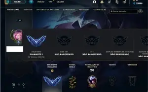 Conta Diamante 1 com 24 Champs e 4 Skins + 17 Fragmentos