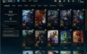 Conta Diamante 1 com 24 Champs e 4 Skins + 17 Fragmentos