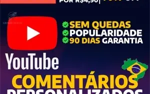 [Promoção] Comentários Brasileiros Youtube | 24h Online