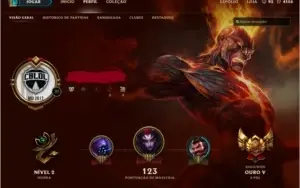 Conta Gold 5 (ouro 5) com skins.