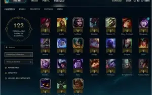 Conta Gold 5 (ouro 5) com skins.