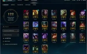 Conta Gold 5 (ouro 5) com skins.