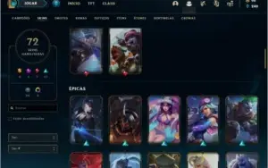 Conta prata 2 com 111 champs, 72 skins (MAIN JG)