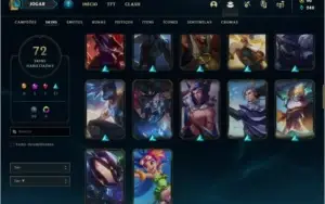 Conta prata 2 com 111 champs, 72 skins (MAIN JG)