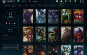 Conta prata 2 com 111 champs, 72 skins (MAIN JG)