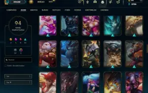 Bronze 2 com 140 Champs e 94 Skins ( SUP / TOP )