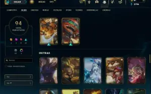 Bronze 2 com 140 Champs e 94 Skins ( SUP / TOP )