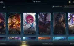 Conta ouro com 45 skins