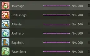Conta Dofus Crocabulia 5 personagens 5 profissões