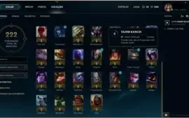 Conta Lol (league Of Legends) - 40 Champs - 4 Skins