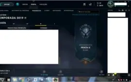 conta league lvl 64, 50 champs, 3019 EA, 7 skins, 12 emotes