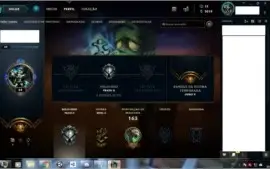 conta league lvl 64, 50 champs, 3019 EA, 7 skins, 12 emotes