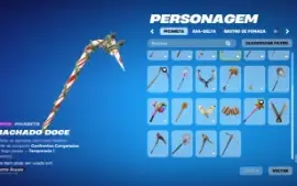 Conta Fortnite, valor negociavel