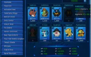 conta gdmo aox perfect servidor omegamon