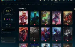 Conta LOL desde 2013, Mestre, 400 skins