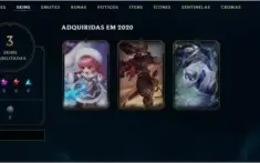 Contas unranked LVL 30