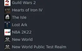 Conta Steam com Varios Jogos, BF 2042, FFXIV ONLINE, etc...