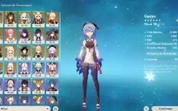 Conta Genshin Impact AR 59, 17 Personagen 5* + Honkai Junto.