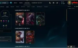 Conta lol Prata 3 -17 Skins e 40 campeões !