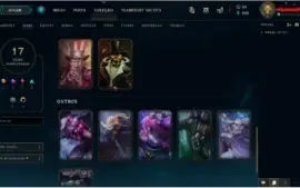 Conta lol Prata 3 -17 Skins e 40 campeões !