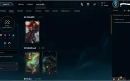 Conta league of legends prata 4 / skins / 81 campeões