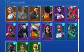 CONTA FORTNITE TEMPORADA 1 (C skins raras)!