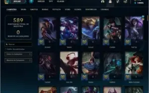 Conta prata 1 com 219 skins e 150 champs ( VEM COM DADOS )