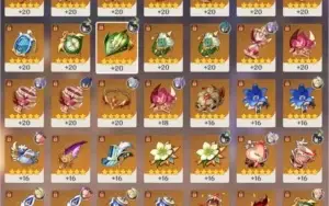 [AR 56] Ganyu, Venti, Klee, Diluc, Keqing + 4 Armas 5*