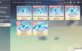 AR55 KLEE, XIAO,GANYU E MAIS 14 5* KAZUHA GARANTIDO 34/90