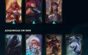 Conta Gold 3 36 skins 50 champions